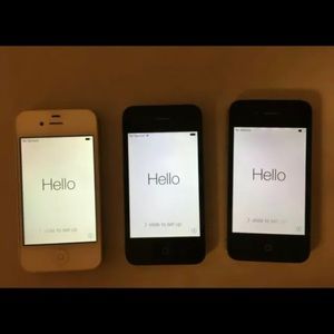 3X Apple iPhones 4s 16GB Unlocked